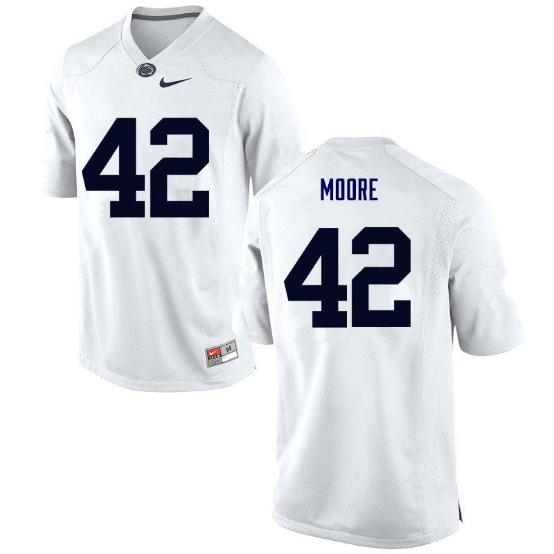 NCAA Nike Men's Penn State Nittany Lions Lenny Moore #42 College Football Authentic White Stitched Jersey KPK2798JE